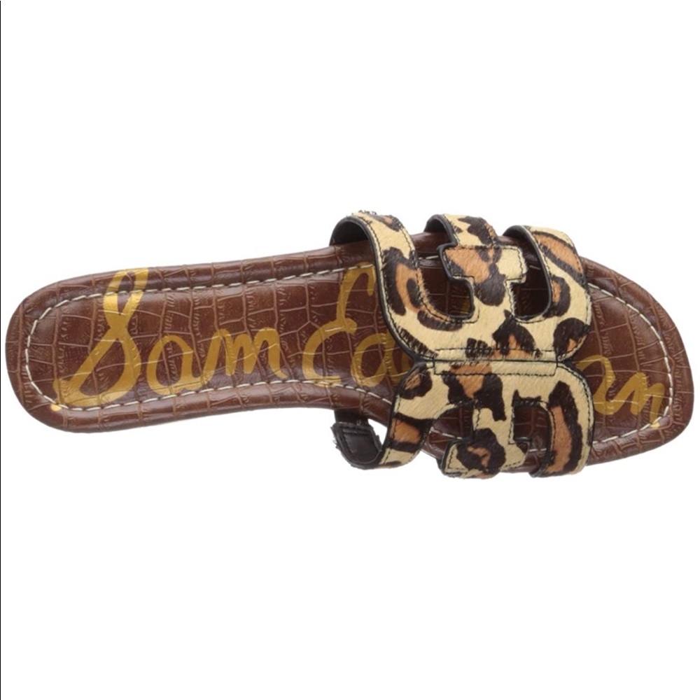 Sam Edelman Bay Slide Leopard Sandals
